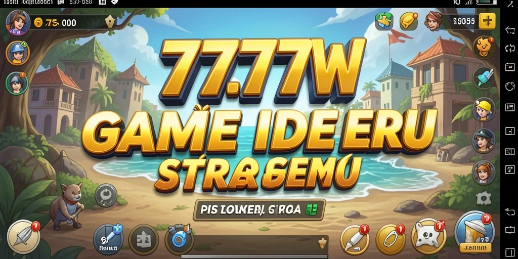 Tampilan gameplay menarik dari 7777W dengan elemen Idle.