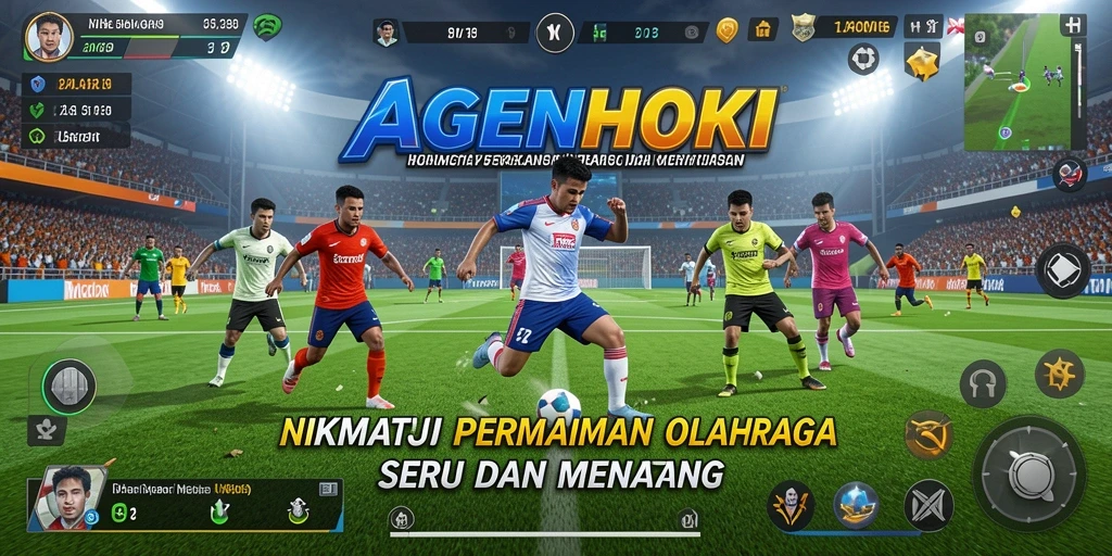 Tampilan menarik dari gameplay AGENHOKI dalam olahraga yang mendebarkan.
