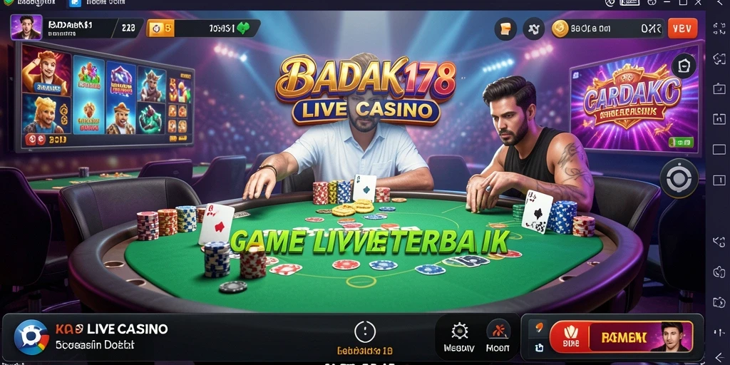 Tampilan gameplay Live Casino yang memukau dan interaktif.