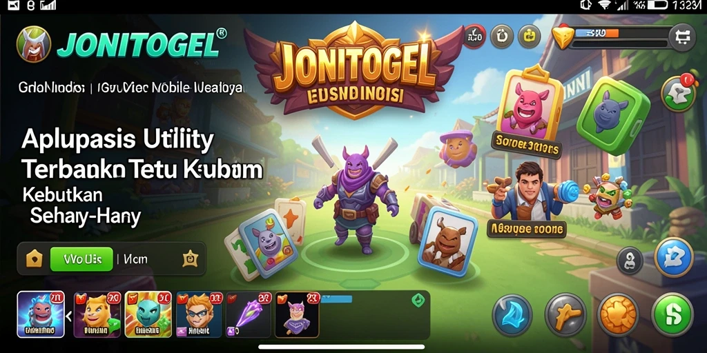 Tampilan antarmuka aplikasi JONITOGEL yang user-friendly.