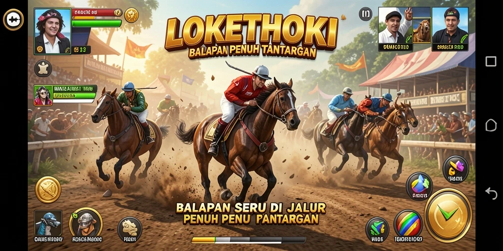 Tampilan menarik dari gameplay LOKETHOKI yang menegangkan.