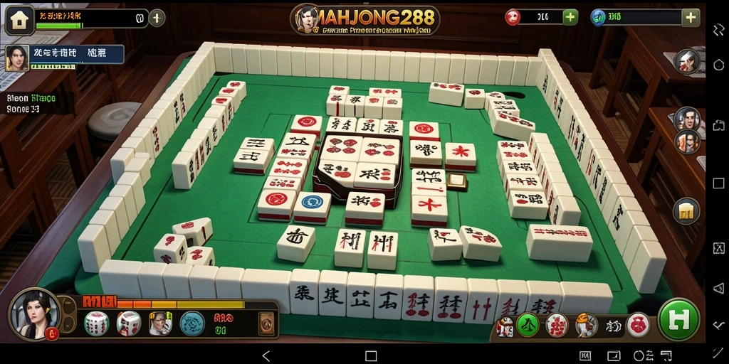 Tampilan gameplay seru dan penuh strategi di MAHJONG288.