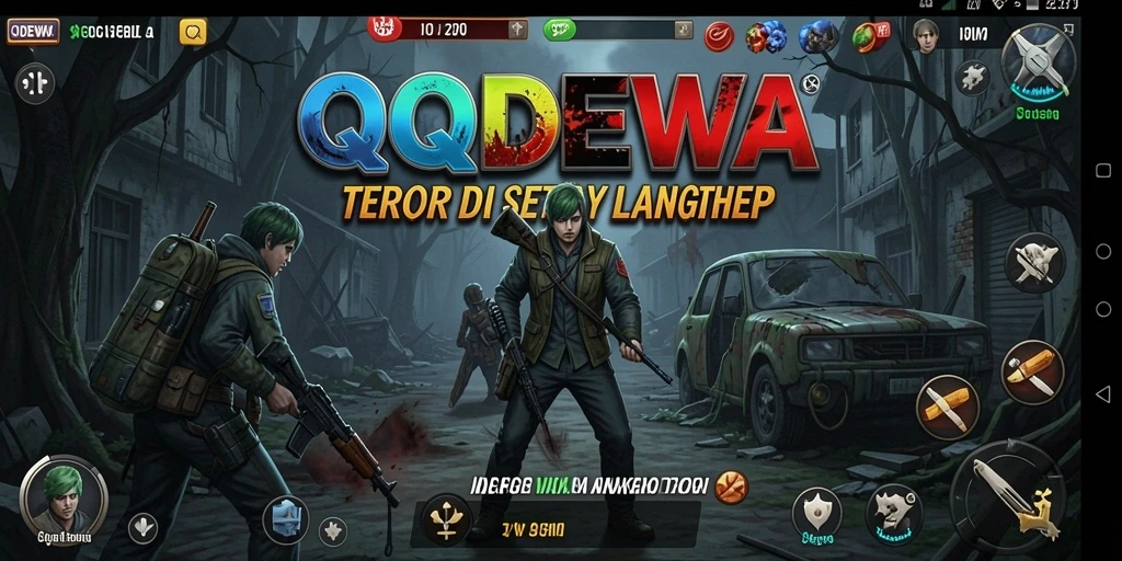 Tampilan gameplay yang mencekam di QQDEWA, penuh ketegangan dan kejutan.