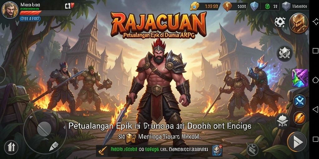 Screenshot gameplay RAJACUAN yang seru dan menantang.