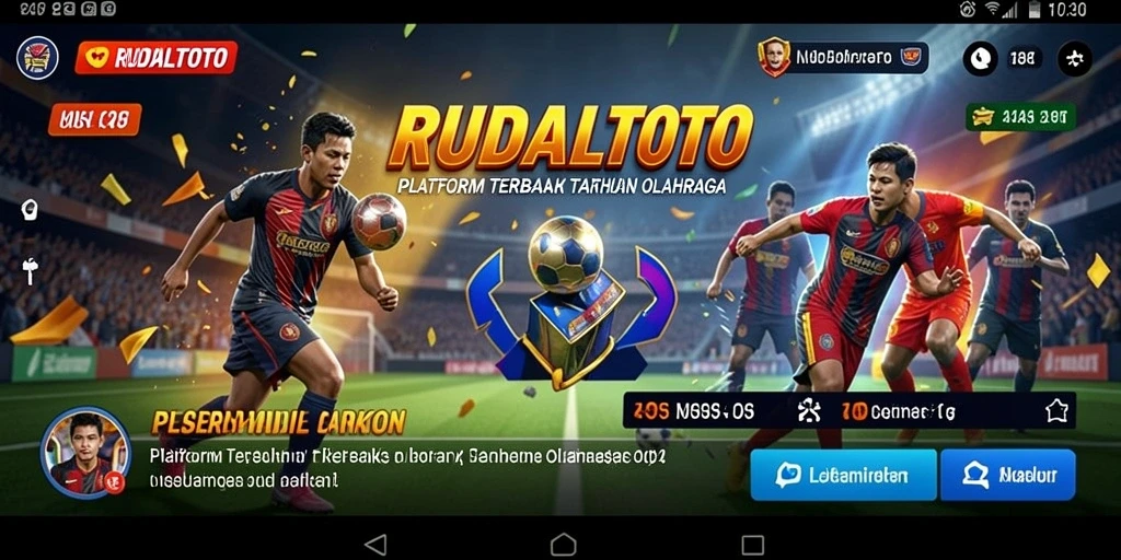 Tampilan utama <strong>RUDALTOTO</strong> menampilkan berbagai pilihan taruhan olahraga yang menarik.