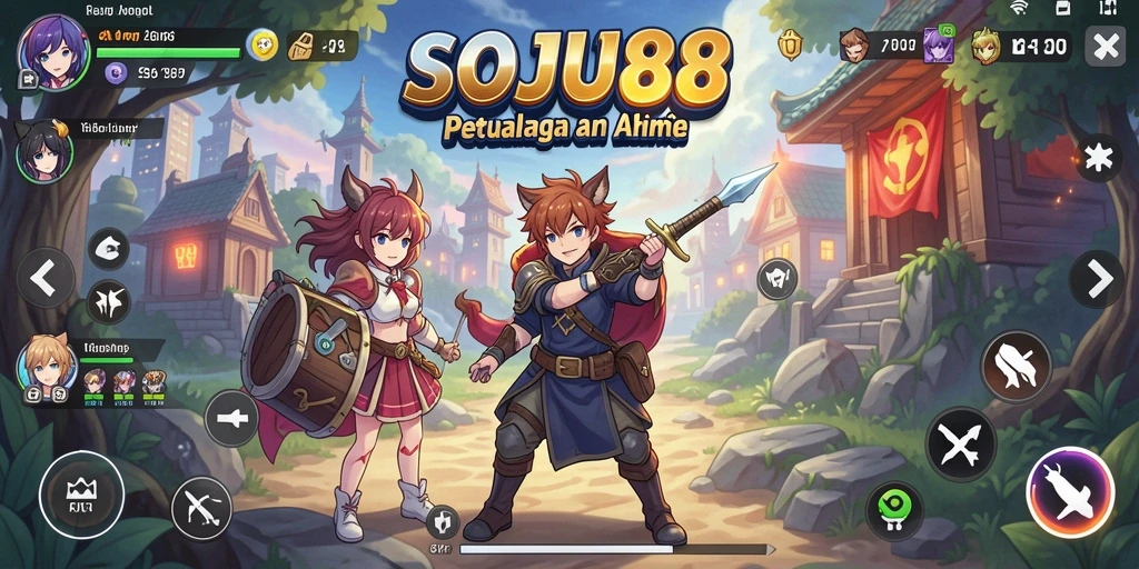 Tampilan gameplay seru dan interaktif dalam SOJU88.