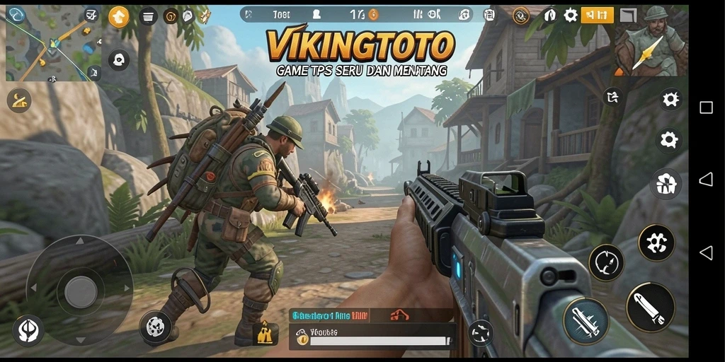 Tangkapan layar VIKINGTOTO menampilkan aksi seru dalam gameplay TPS.