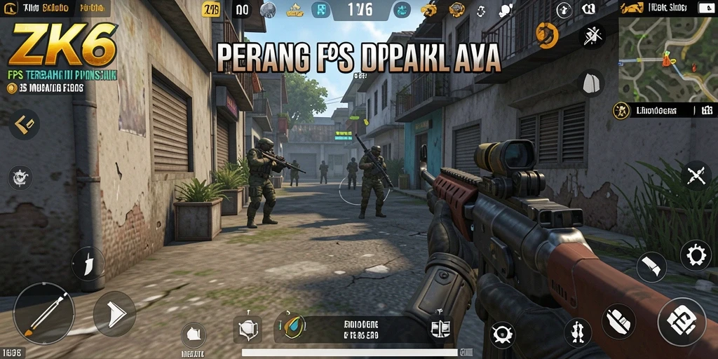 Tampilan gameplay ZK6 yang menegangkan dengan grafis fantastis.
